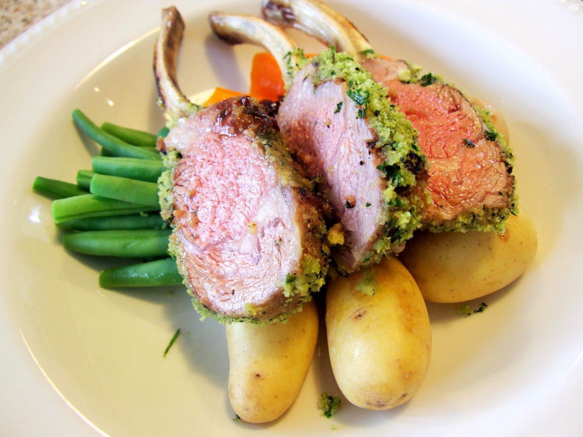 HerbCrusted Rack of Lamb The Peripatetic Chef